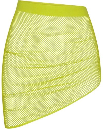 Skims Warp Knit Cover Up Ruched Sarong - Yellow