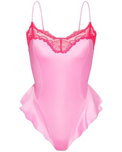 Skims Lace Teddy (bodysuit) - Pink