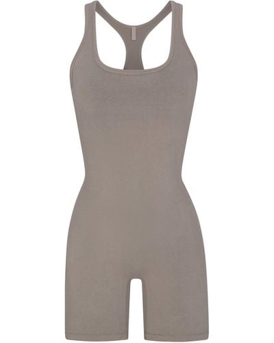 Skims Mid Thigh Onesie (bodysuit) - Gray