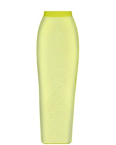 Skims Warp Knit Cover Up Long Tube Skirt - Yellow