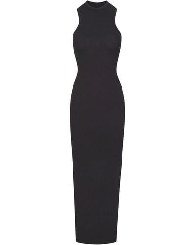 Skims Sleeveless Long Dress - Black