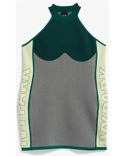 adidas Ivy Park Knit Logo Dress (plus Size) - Green