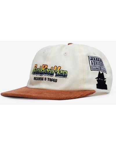 Real Bad Man Records & Tapes Hat - White
