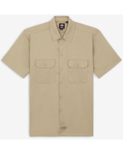 Dickies Work Shirt Short Sleeve Rec - Natural