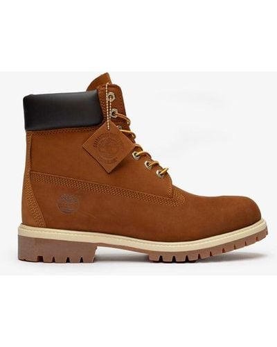 Timberland Premium 6 Inch Lace Up Waterproof Boot - Brown