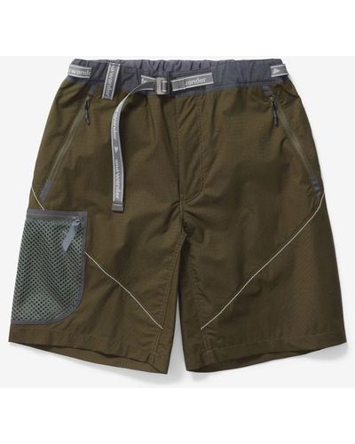 and wander Breath Rip Short Trousers - Green