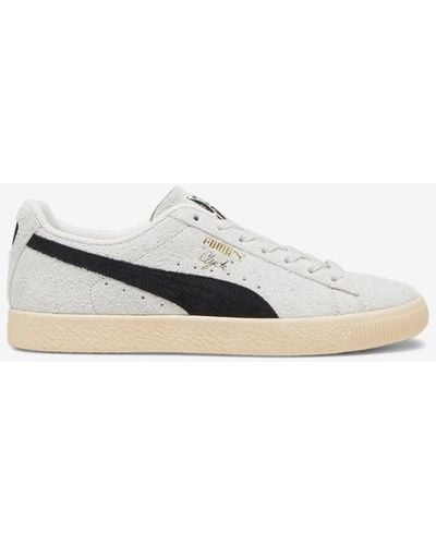 PUMA Clyde Hairy Suede Sneakers Sneakers - White