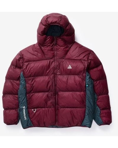 Nike Acg Lunar Lake Puffer Jacket - Red