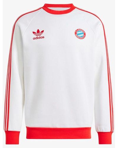 adidas Fc Bayern Muenchen Crew Sweat - Red
