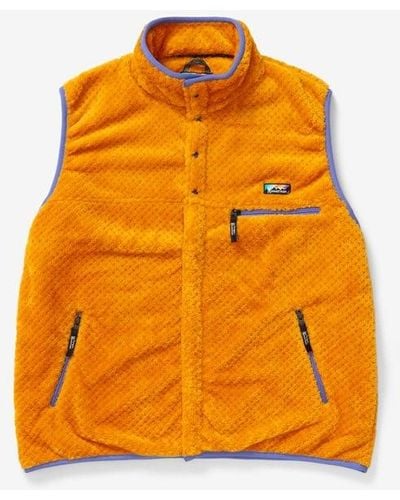 Manastash Poppy Thermal Fleece Vest - Orange