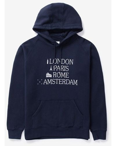 Pop Trading Co. Icons Hooded Sweat - Blue