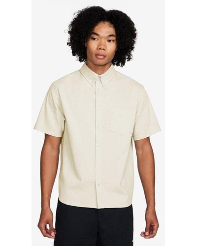 Nike Life Short Sleeve Button Down Shirt - White