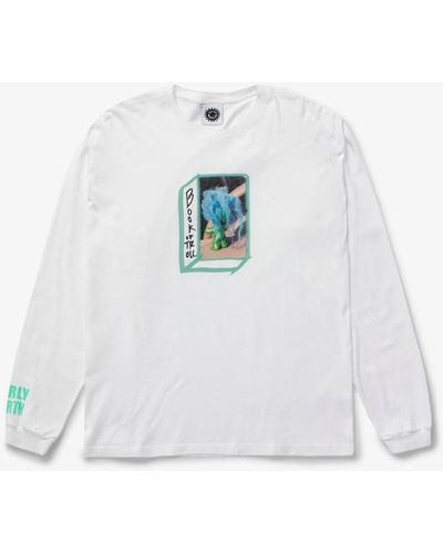 Good Morning Tapes Book Of Troll Long Sleeve Tee - White