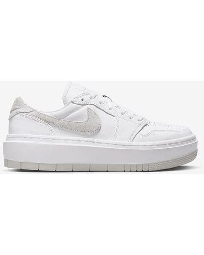 Nike Air Jordan 1 Elevate Low Platform-sole Leather Low-top Trainers - White