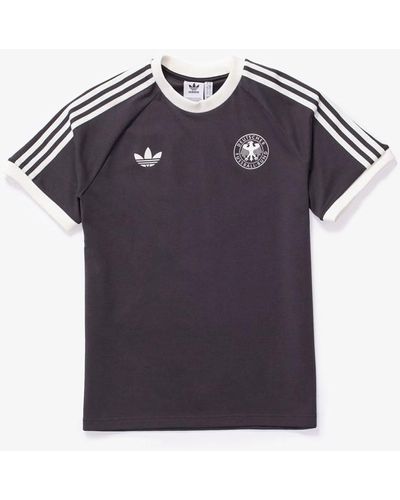 adidas Germany Adicolor Classics 3 Stripe T-shirt - Black