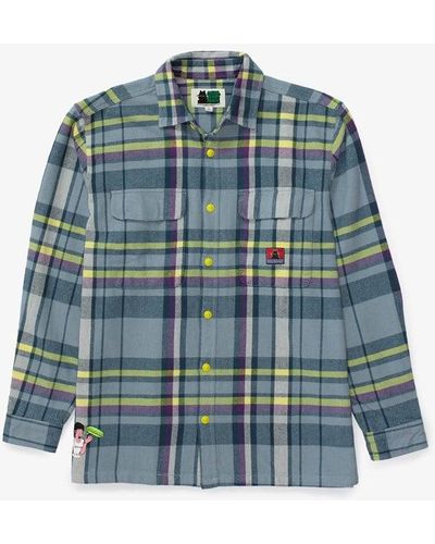 Real Bad Man Flannel - Blue