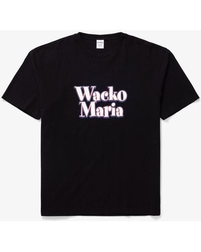 Wacko Maria Washed Heavy Weight Crew Neck T-shirt - Black
