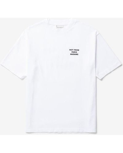 Drole de Monsieur Le T-shirt Slogan - White