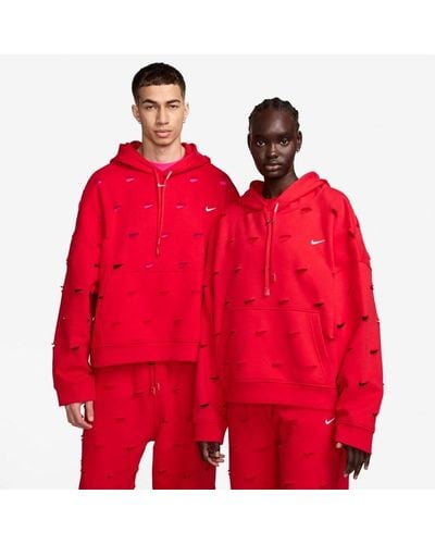 Nike X Jacquemus Swoosh Hoodie Polyester - Red