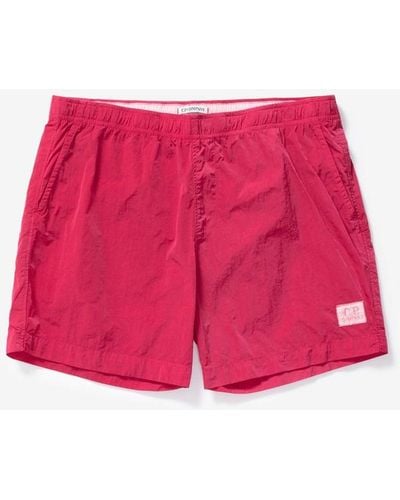 C.P. Company Eco-chrome R Short Swim Shorts - Pink