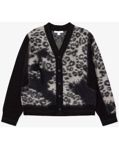 adidas Leopard Knitted Cardigan - Black