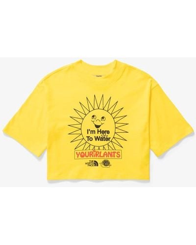 The North Face Cropped Short Sleeve Tee X Online Ceramics - Yellow