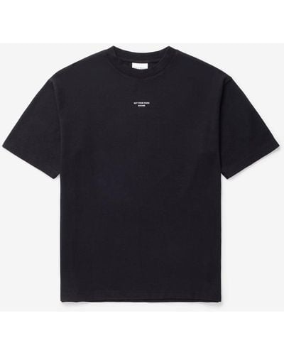 Drole de Monsieur Le T-shirt Slogan Classique - Black