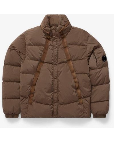 C.P. Company Nycra-r Down Jacket - Brown