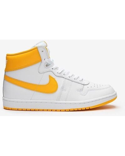Nike Air Ship Brand-embroidered Leather High-top Sneakers 7. - White