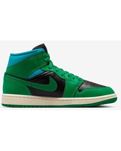 Nike Air Jordan 1 Mid Leather Mid-top Trainers - Green