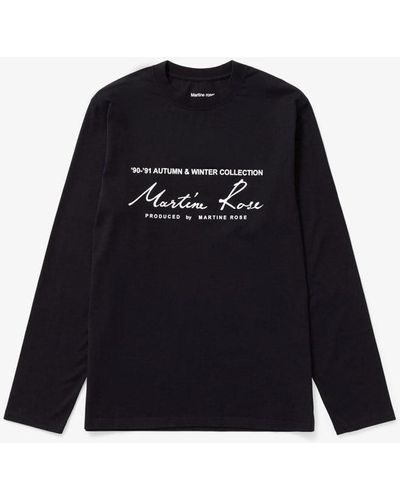 Martine Rose Classic Long-sleeve T-shirt - Black