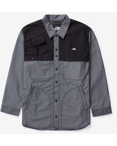 The North Face Denim Long Sleeve Shirt - Gray