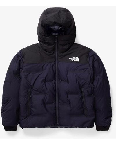 North face coat blue sale