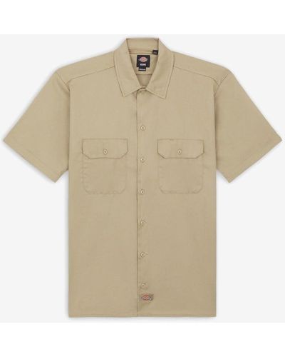 Dickies Work Shirt Short Sleeve Rec - Natural