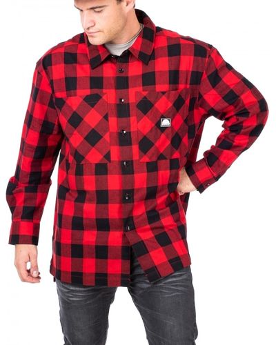 Southpole Check Flannel Shirt - Rot