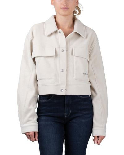 Calvin Klein Polar Fleece Jacket - Weiß