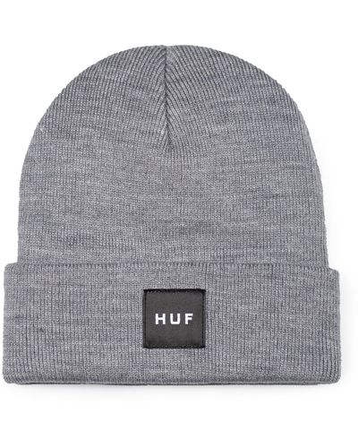 Huf Essentials Box Logo Beanie - Grau