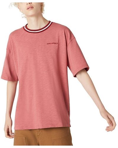 Converse Oversized Ringer Tee - Pink