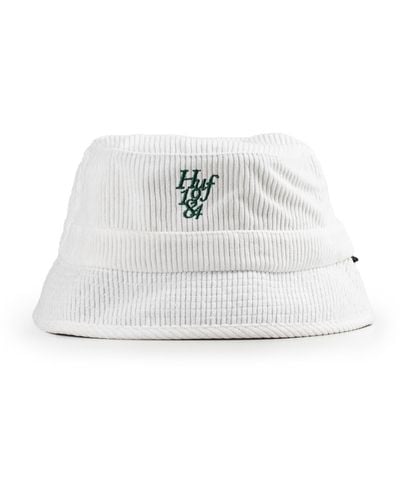 Huf 1984 Cord Bucket Hat - Weiß