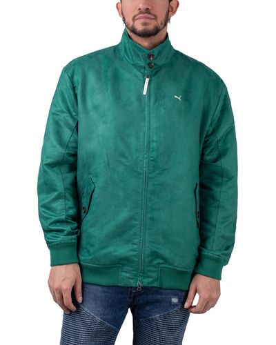 PUMA Collegejacke MMQ Fast Green Harrington Jacket - Grün