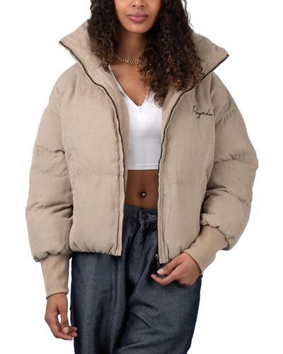 PEGADOR Carinya Oversized Boxy Cord Jacket - Natur