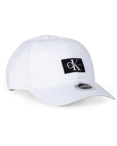 Calvin Klein Badge Cap - Weiß