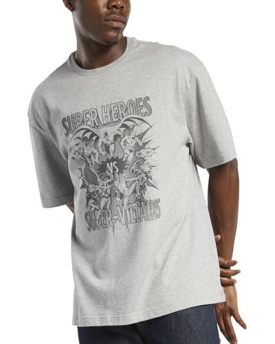 Reebok Classic T-Shirt Reebok x DC Face-Off Tee - Grau