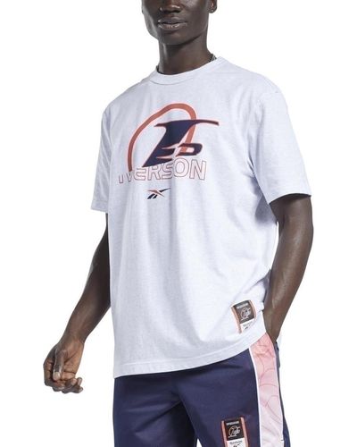 Reebok Iverson Basketball I3 Logo Tee - Weiß