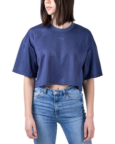 Fila T-Shirt Fia Cropped Tee - Blau