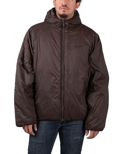 Sean John Script Logo Round Padded Jacket - Braun