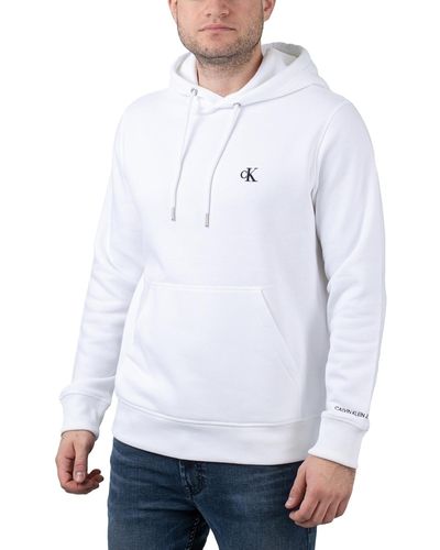 Calvin Klein Essential Regular Hoodie - Weiß