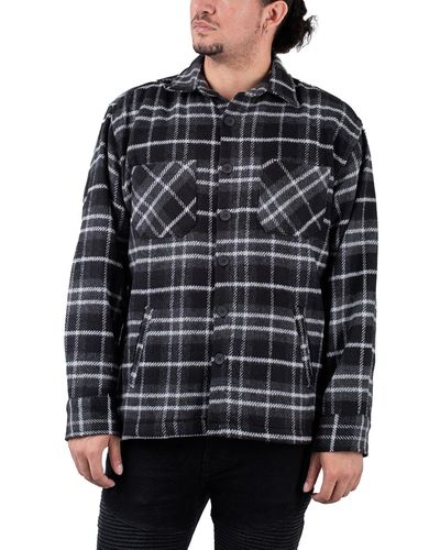 PEGADOR Flato Heavy Flannel Shirt - Schwarz