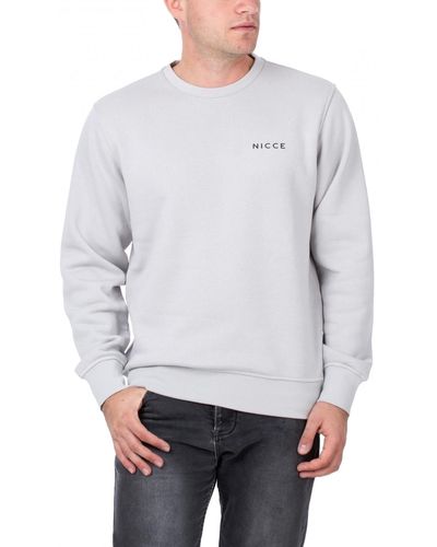 Nicce London Chest Logo Sweater - Grau