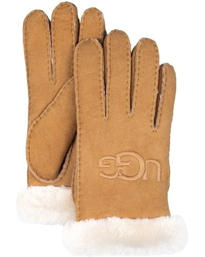 UGG Shearling Embroidery Glove - Natur